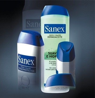 Packaging for liquid soap SANEX